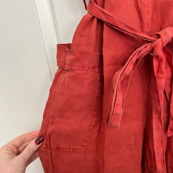 Rachel Zoe 100% Linen Jumpsuit - Size S - Picture 3 of 6